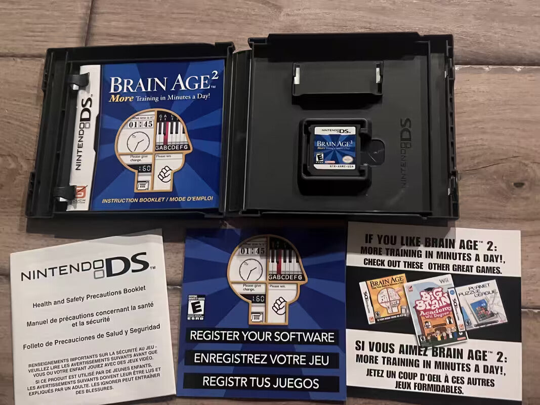 Brain Age 2 (Nintendo DS, 2007) CIB WITH INSERT