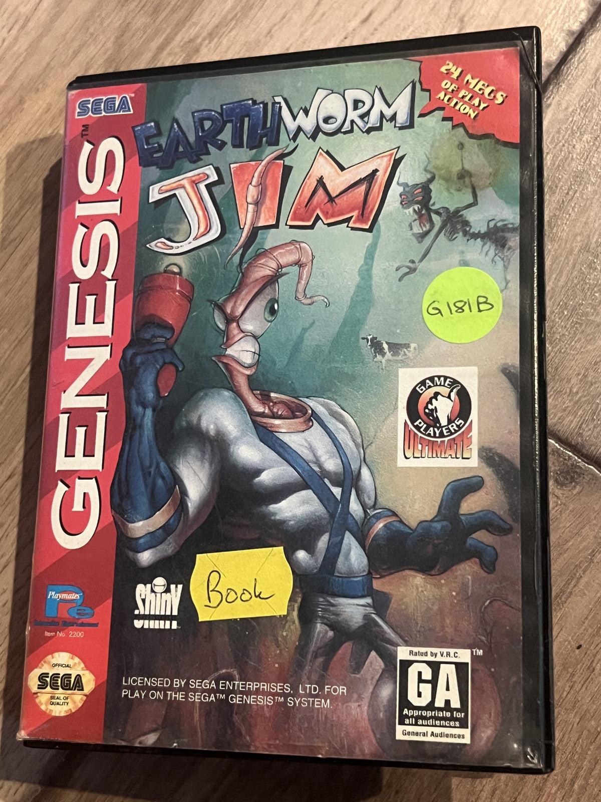 Earthworm Jim (Sega Genesis, 1994) ARTWORK ONLY