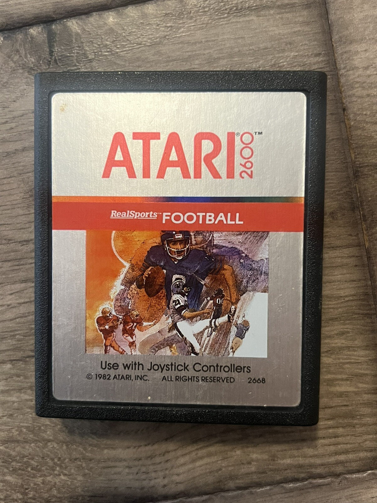 RealSports Football (Atari 2600, 1982) CART ONLY
