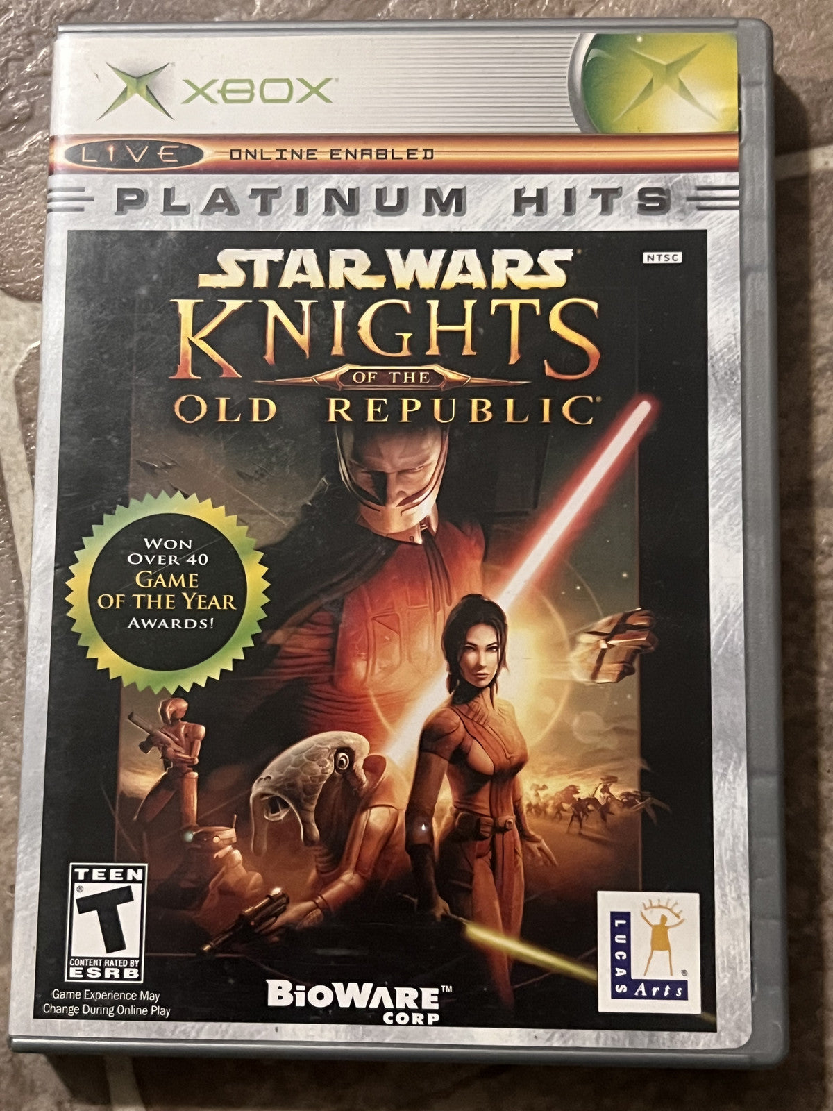Star Wars Knights of the Old Republic: Platinum Hits (Microsoft Xbox, 2003) CIB
