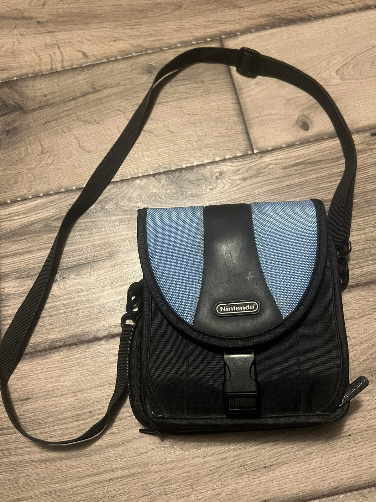 Nintendo DS Carrying Case Travel Bag By RDS Industries Blue/Black Shoulder Bag