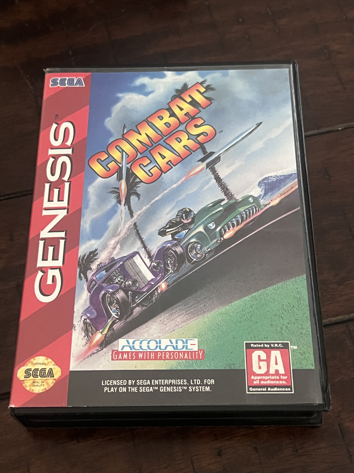 Combat Cars (Sega Genesis, 1994) CIB COMPLETE IN BOX