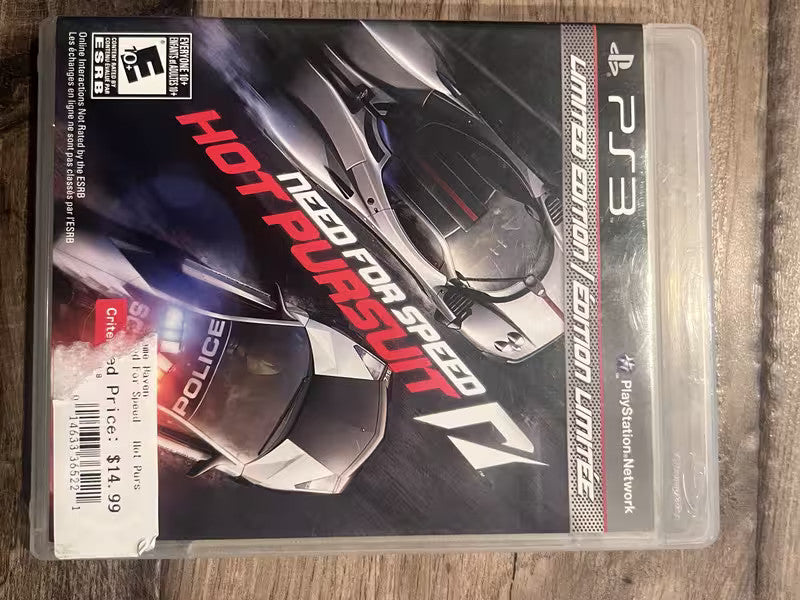 Need For Speed: Hot Pursuit Limited Edition (Sony Playstation 3, 2010) NO MANUAL