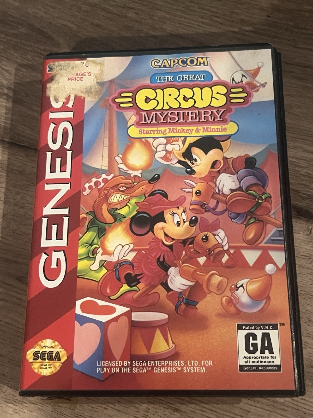 Great Circus Mystery Starring Mickey & Minnie (Sega Genesis, 1994) ARTWORK ONLY