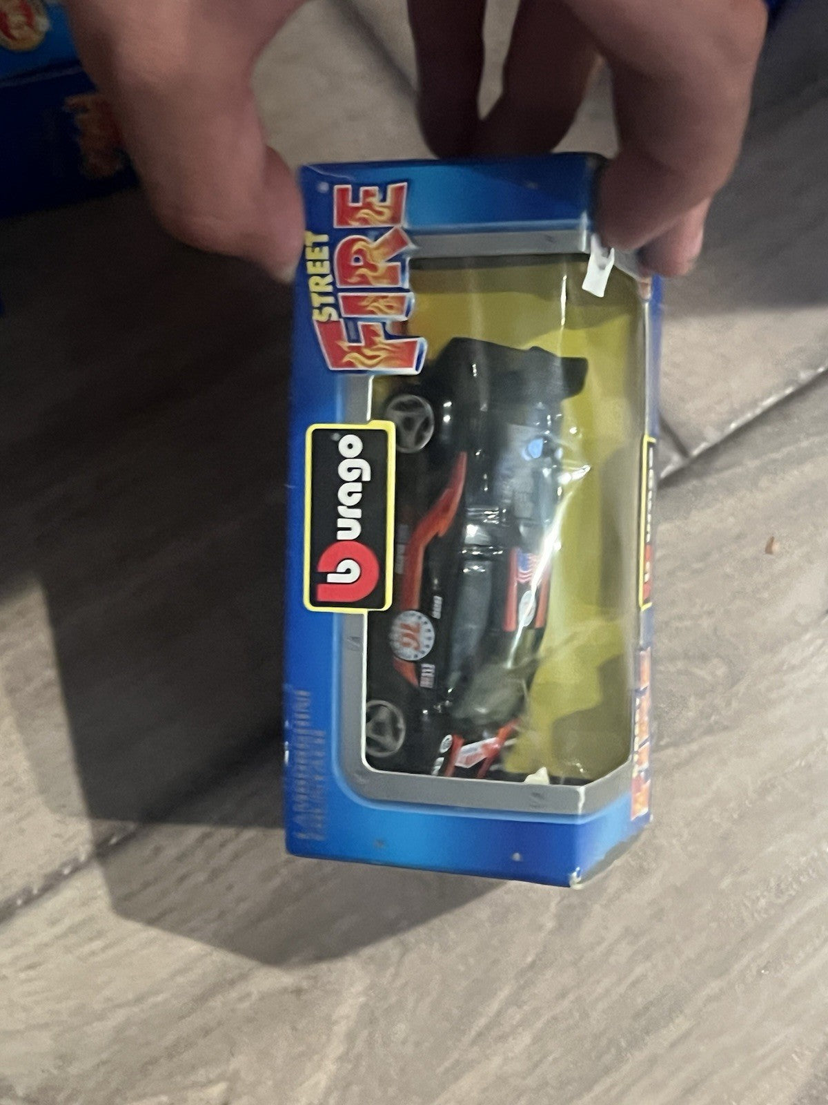Burago Street Fire Lamborghini Countach 1/43 Model Car