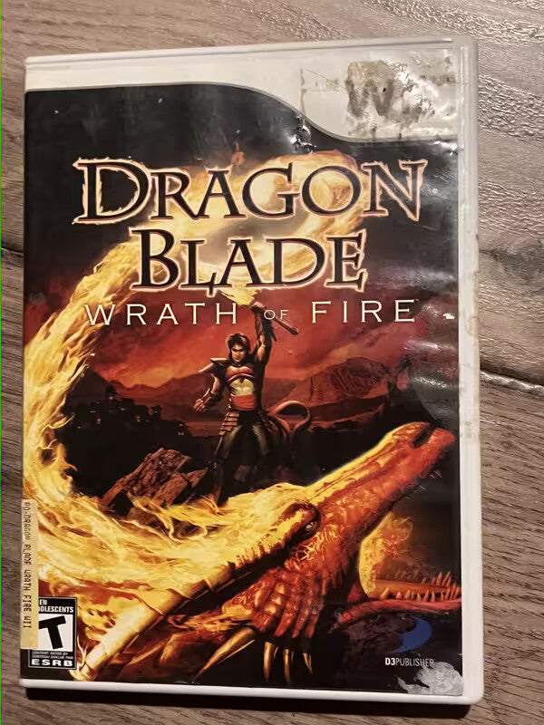 Dragon Blade Wrath Of Fire (Nintendo Wii, 2007) NO MANUAL