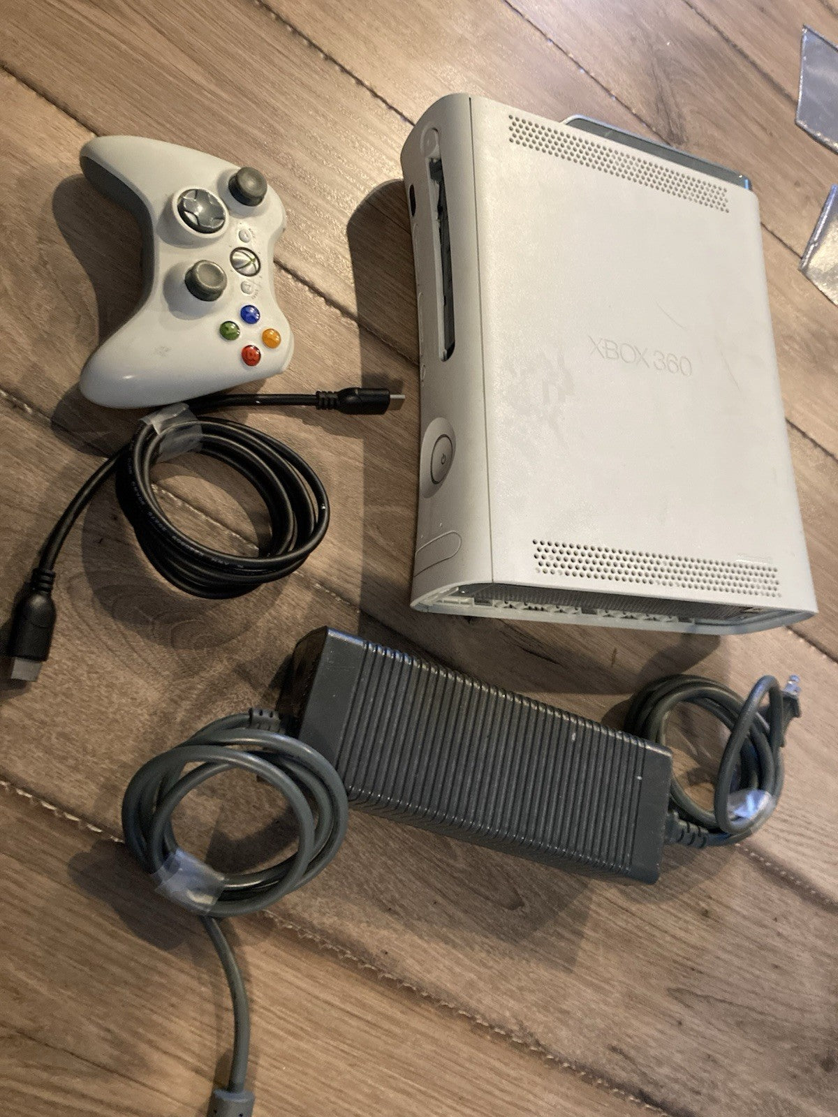 Microsoft Xbox 360 20gb White Console Only Disc Drive Gets Stuck