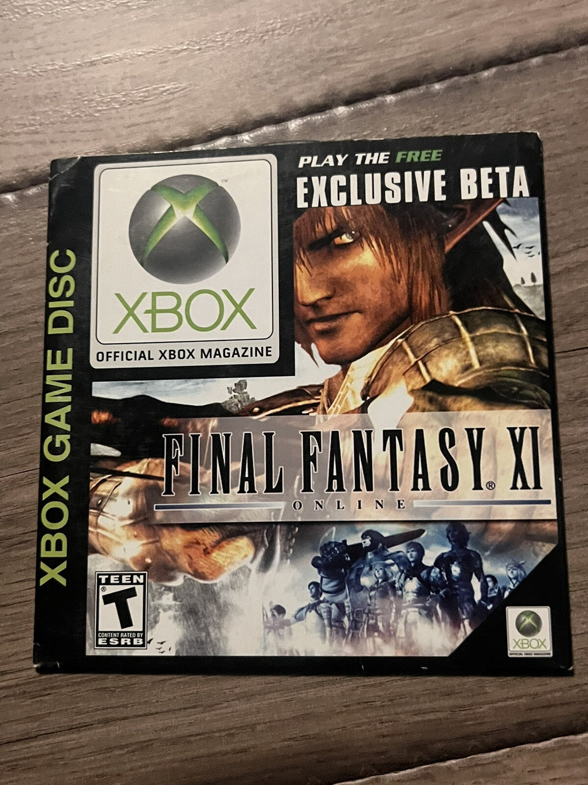 Final Fantasy XI Online Video Game Demo Disc #54 Official Xbox Magazine