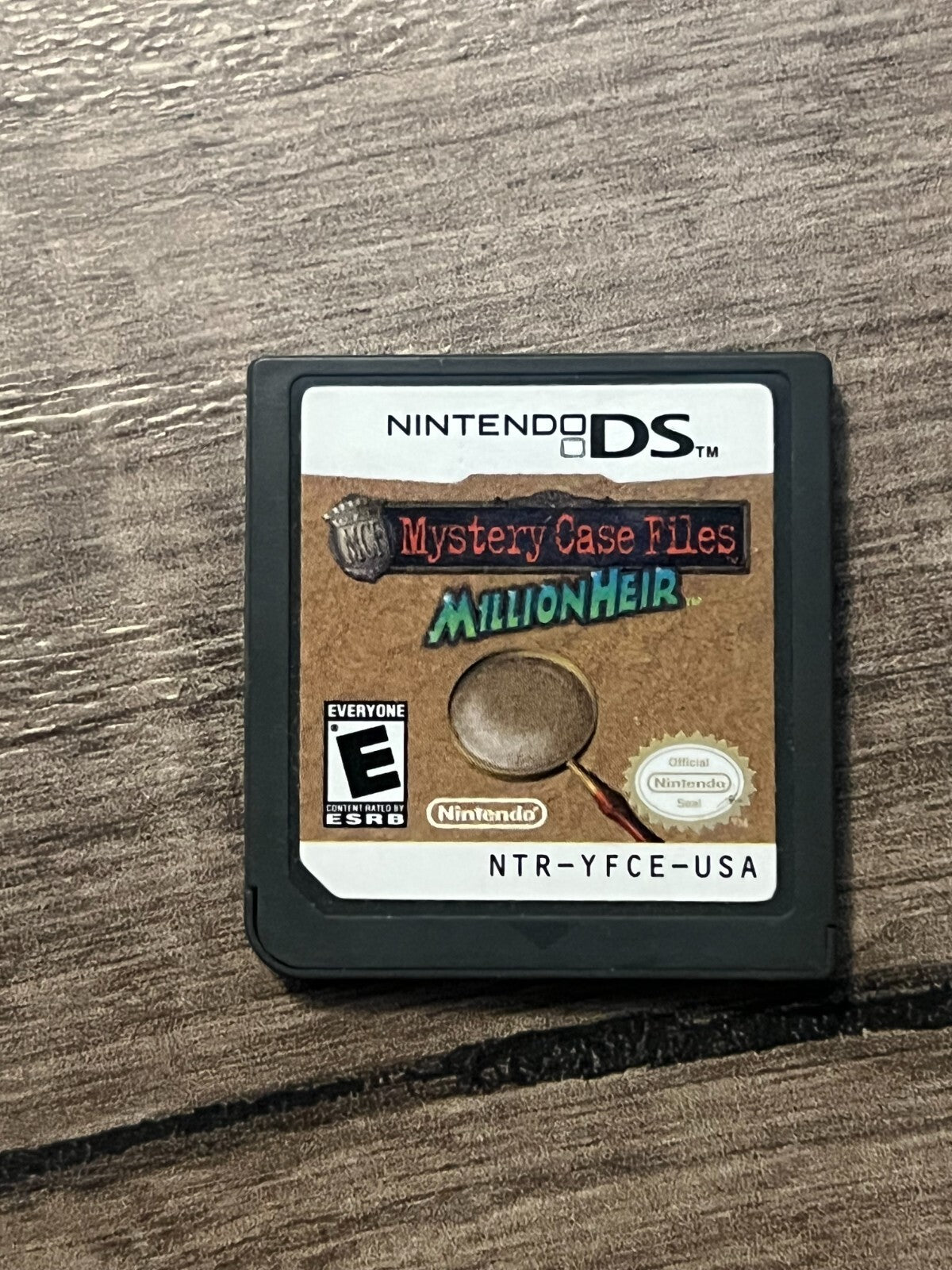 Mystery Case Files: MillionHeir (Nintendo DS, 2008) CART ONLY