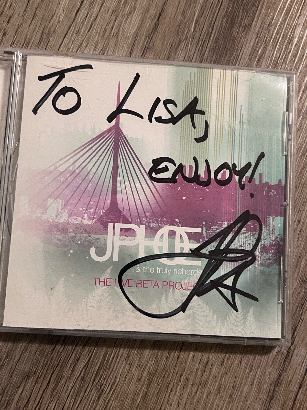 JP Hoe/The Truly Richards The Live Beta Project CD 2006 Signed Autographed
