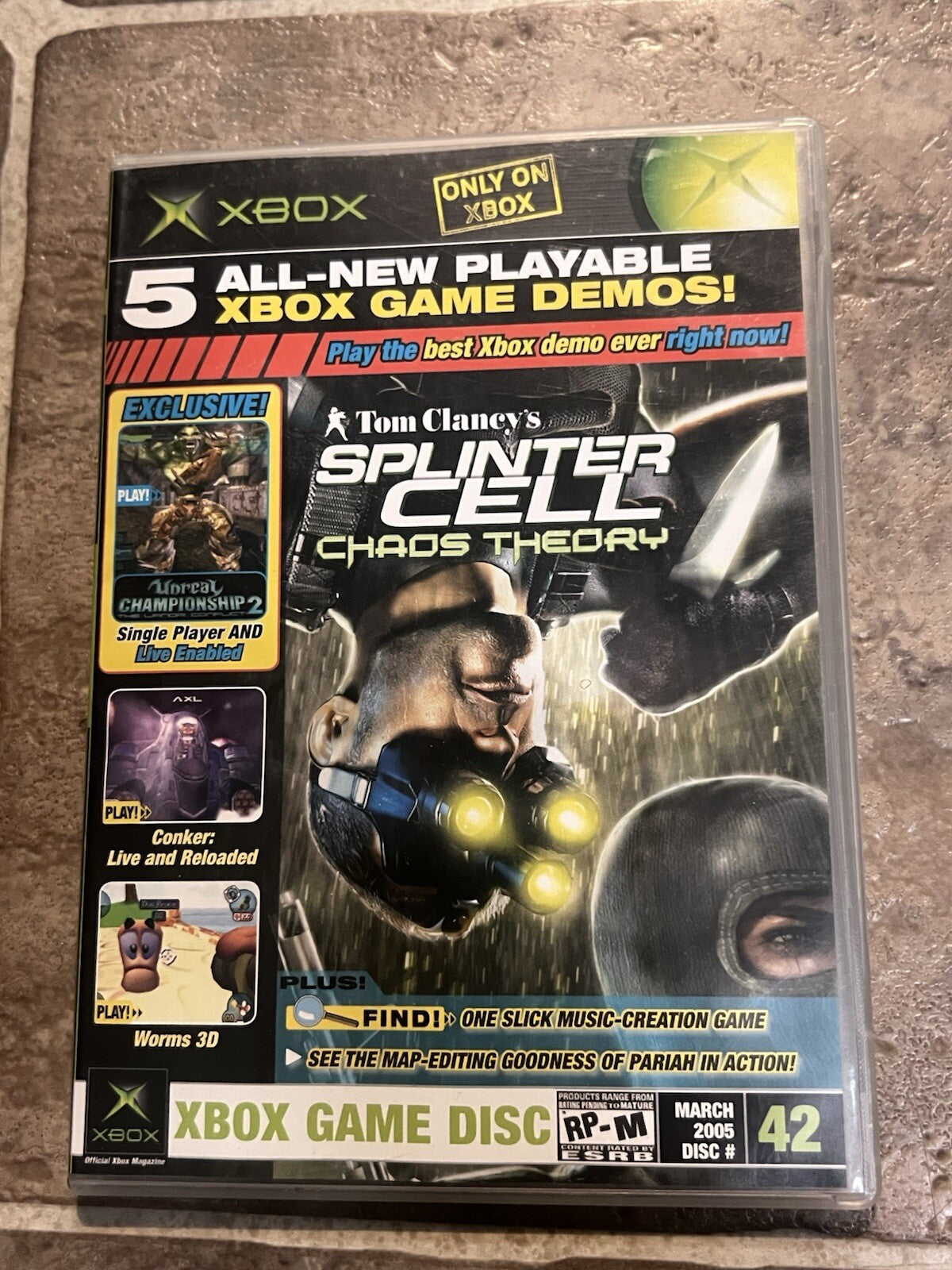 Official Xbox Magazine Demo Disc #42 March 2005 Splinter Cell Chaos Theory- READ