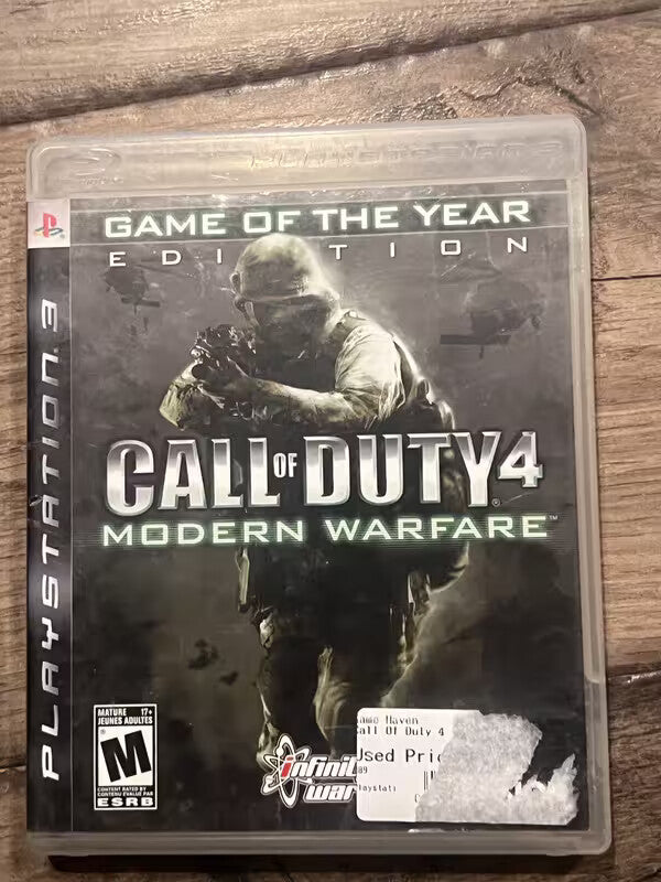 Call of Duty 4 Modern Warfare: Game of the Year (Playstation 3, 2008) NO MANUAL