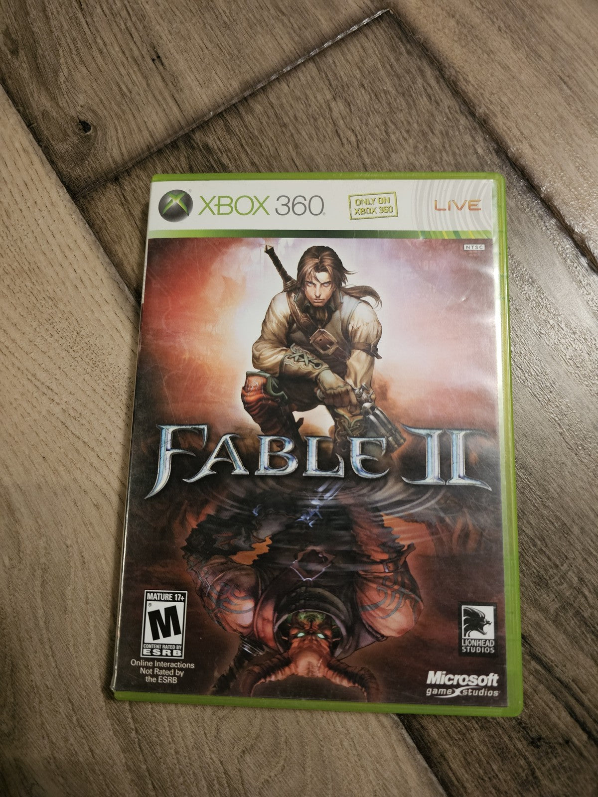 Fable II (Microsoft Xbox 360, 2008) NO MANUAL