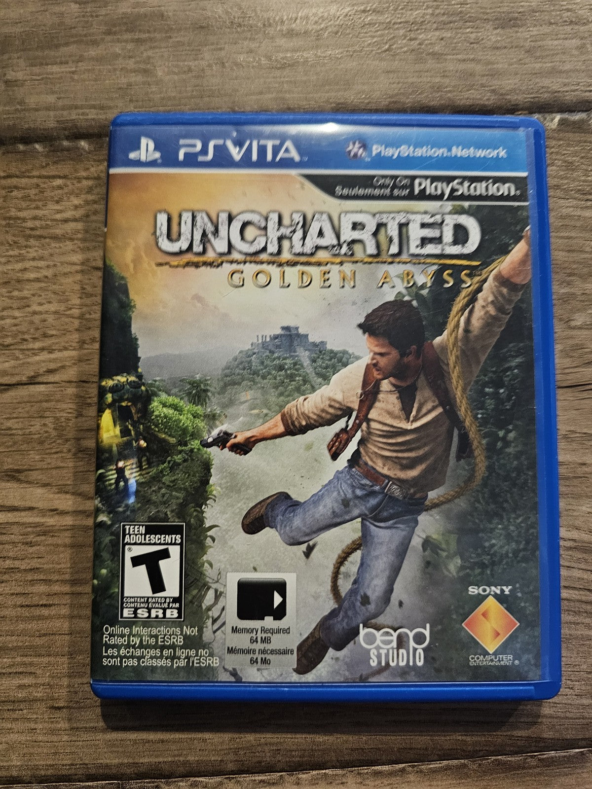 Uncharted: Golden Abyss (Sony Playstation Vita, 2012) CIB COMPLETE