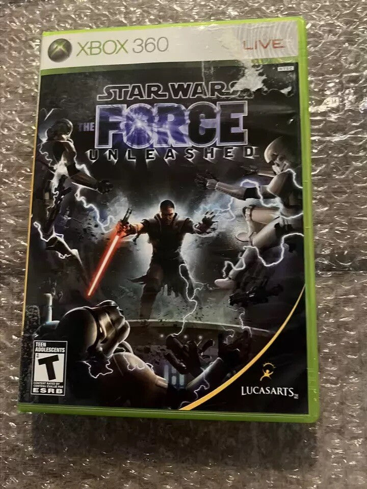 Star Wars: The Force Unleashed (Microsoft Xbox 360, 2008) NO MANUAL