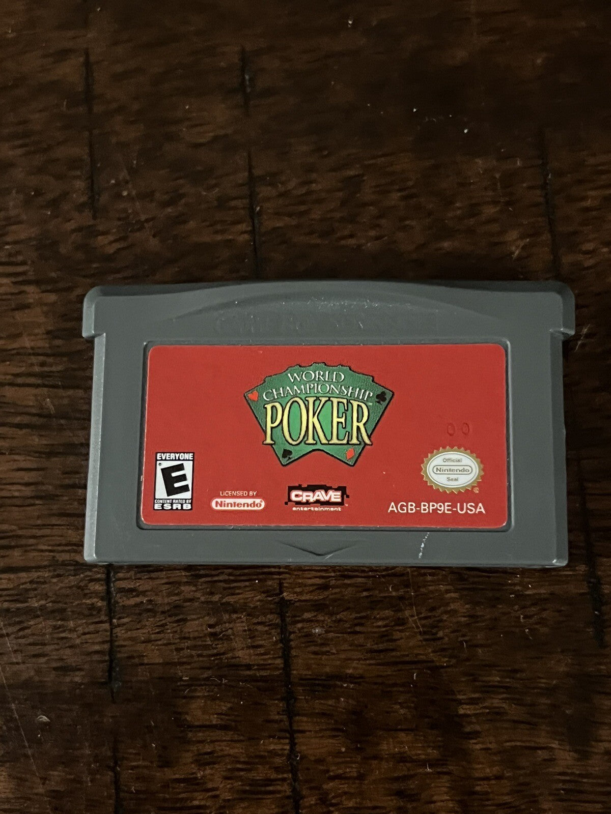 World Championship Poker (Nintendo Game Boy Advance, 2004) CART ONLY