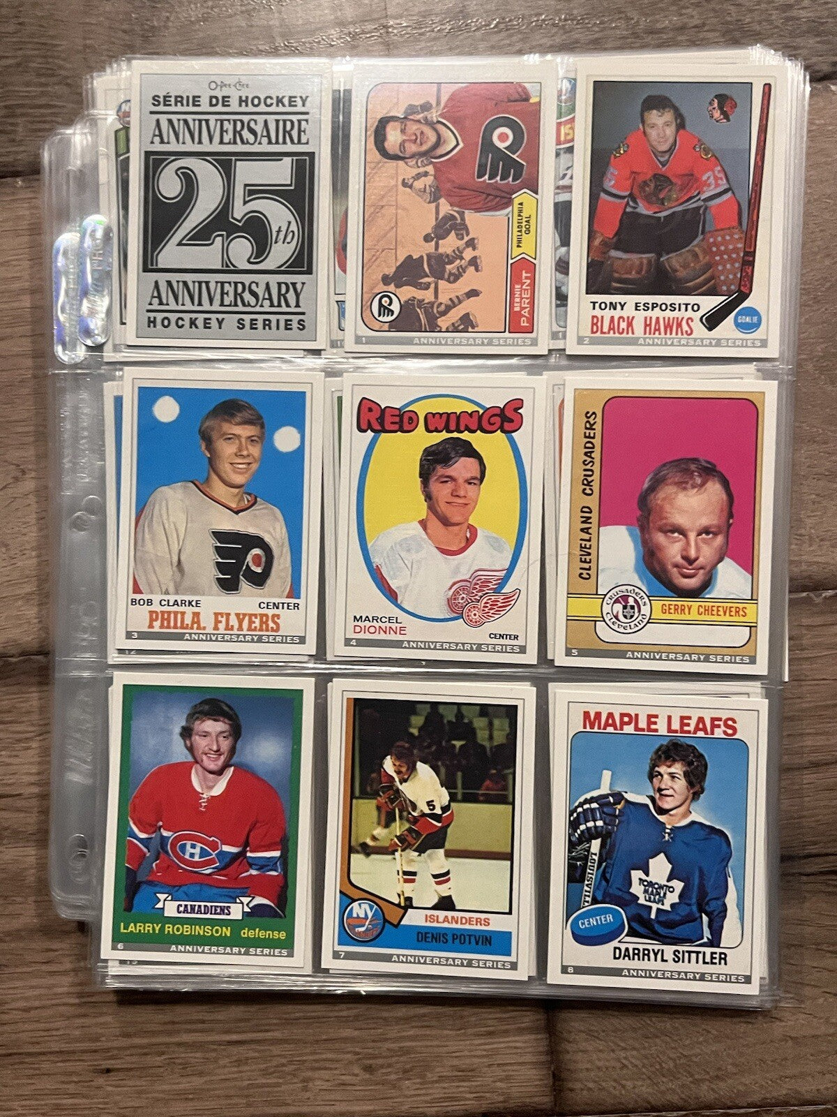 1992-93 OPC O-Pee-Chee NHL 25th Anniversary Hockey Series Set