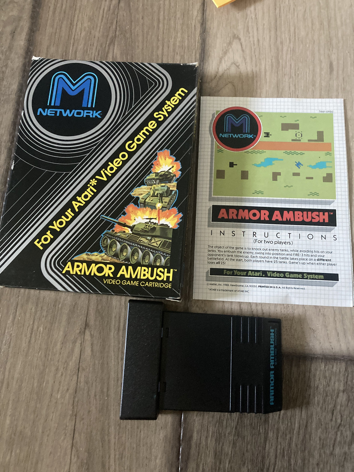 Armor Ambush (Atari 2600, 1982) CIB COMPLETE