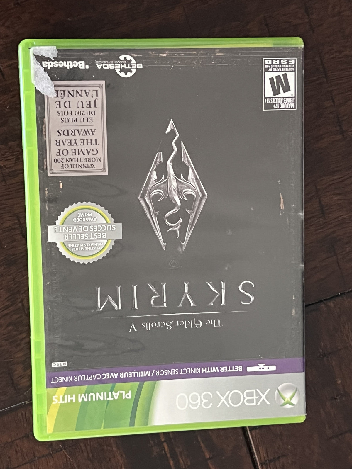 Elder Scrolls V: Skyrim - Platinum Hits (Xbox 360, 2011) CIB COMPLETE IN BOX