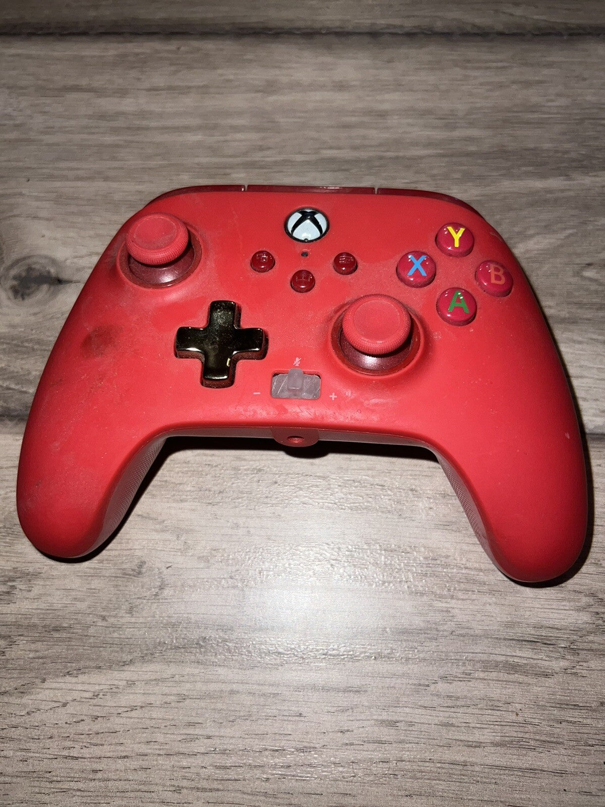 Xbox One Power A Controller 1511648-01 Red Wired Controller NO CORD