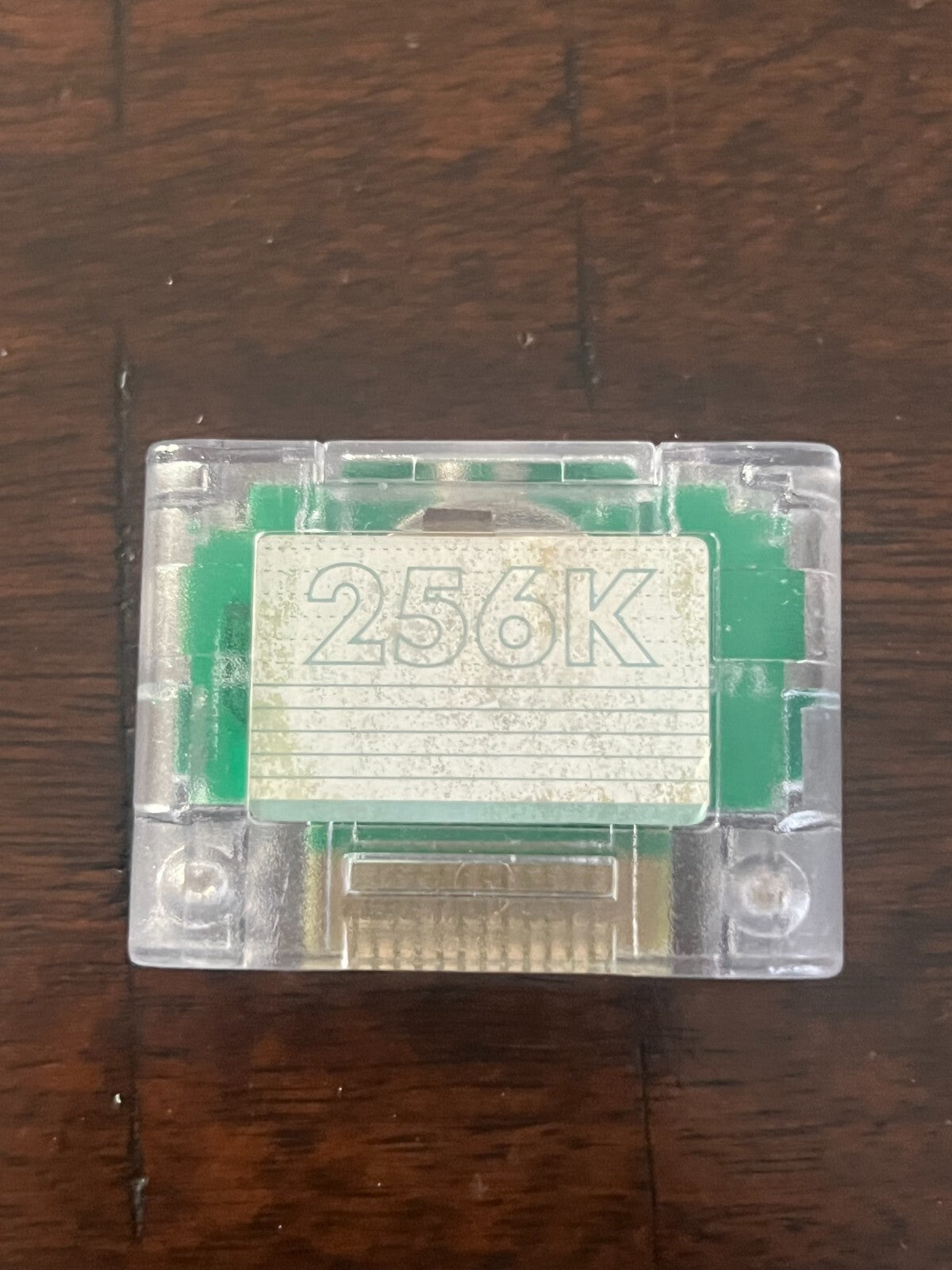 Interact 256K N64 Nintendo 64 Memory Card Clear With Removable CR-2032 Battery