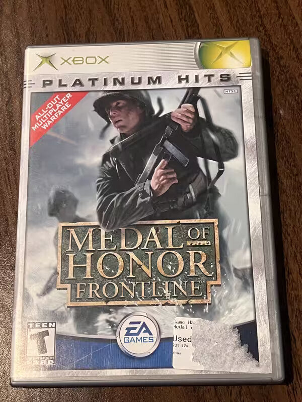 Medal of Honor Frontline: Platinum Hits (Microsoft Xbox, 2002) CIB COMPLETE