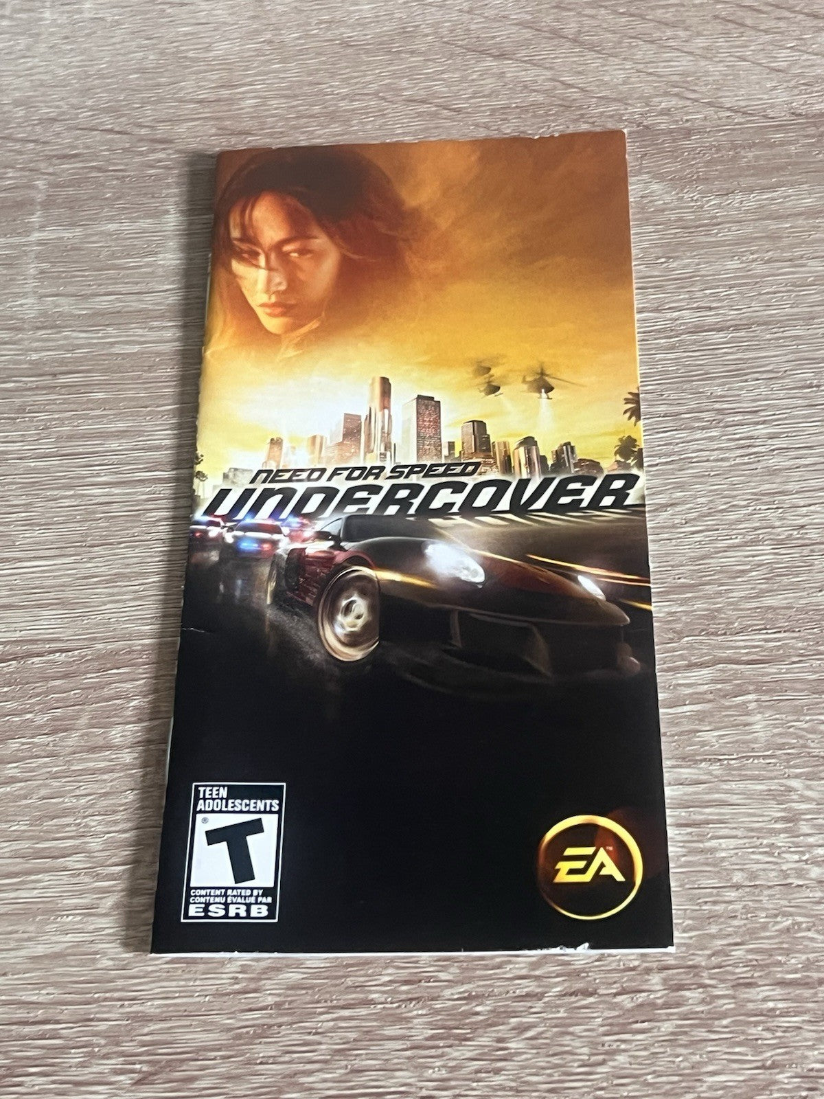 Need for Speed: Undercover (Sony PSP, 2008) MANUAL ONLY