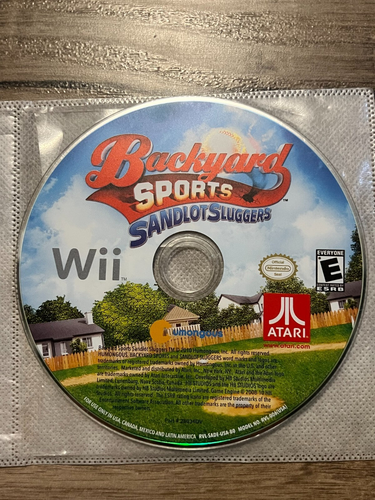 Backyard Sports: Sandlot Sluggers (Nintendo Wii, 2010) DISC ONLY