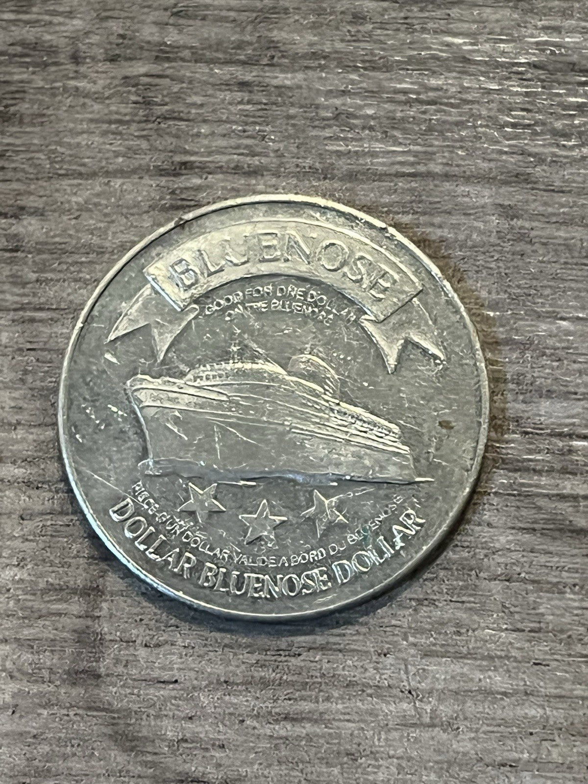 Bluenose Ferry 1981 CN Marino Souvenir Dollar