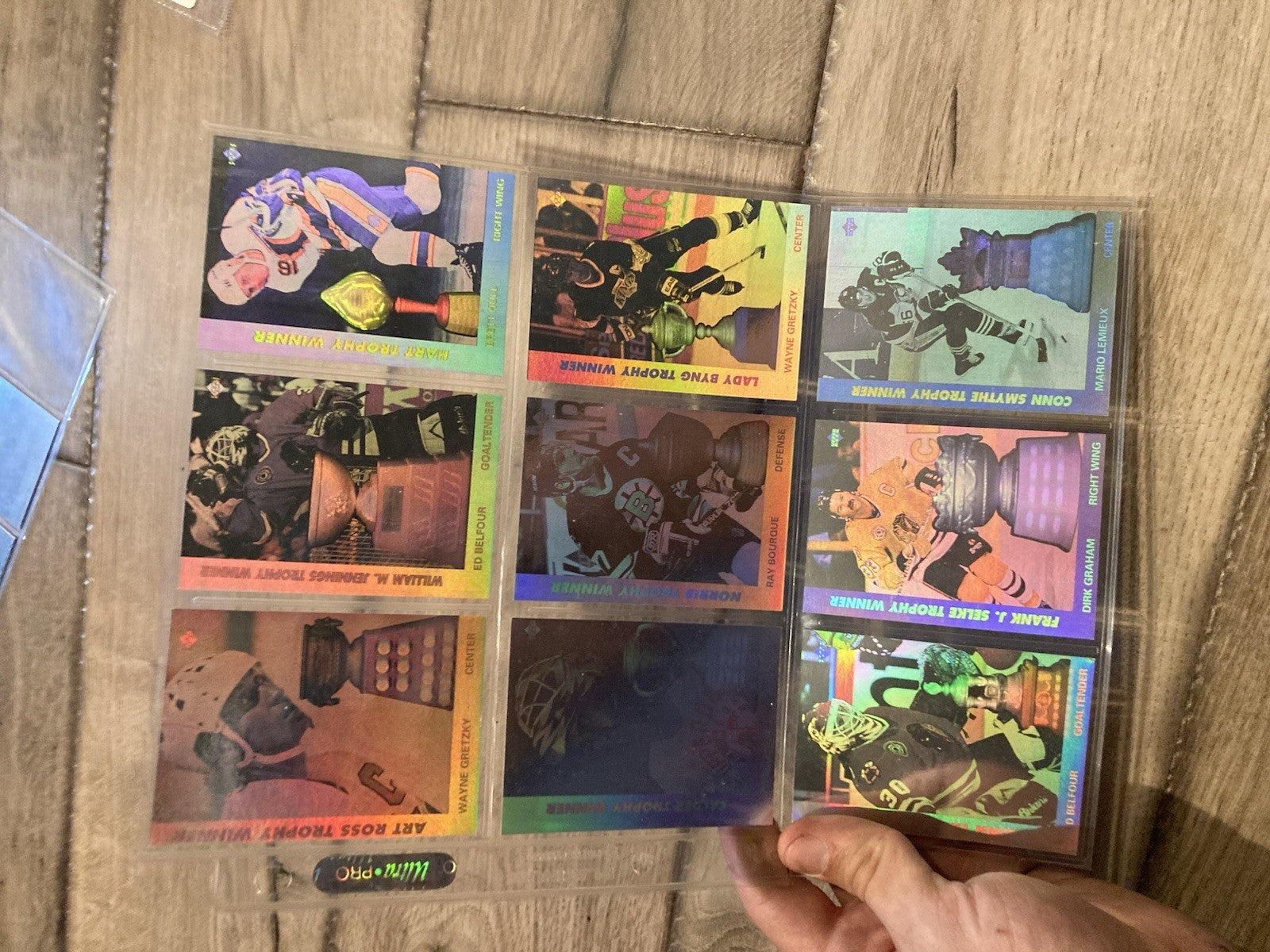 1991-92 Upper Deck Award Winner Holograms Insert Set AW1-AW9