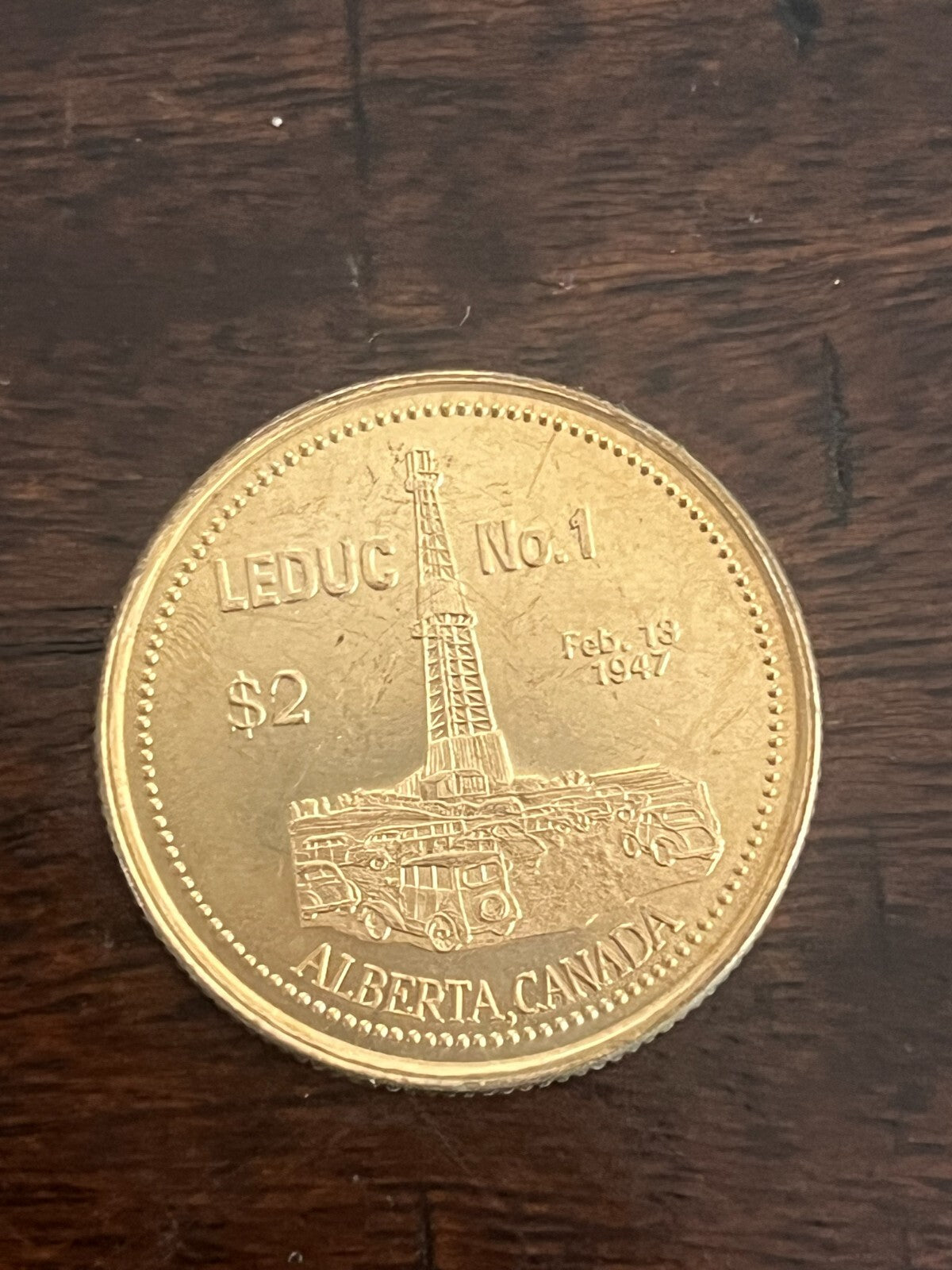Leduc, Alberta 1947-1997 $2 50 Years Gold Color