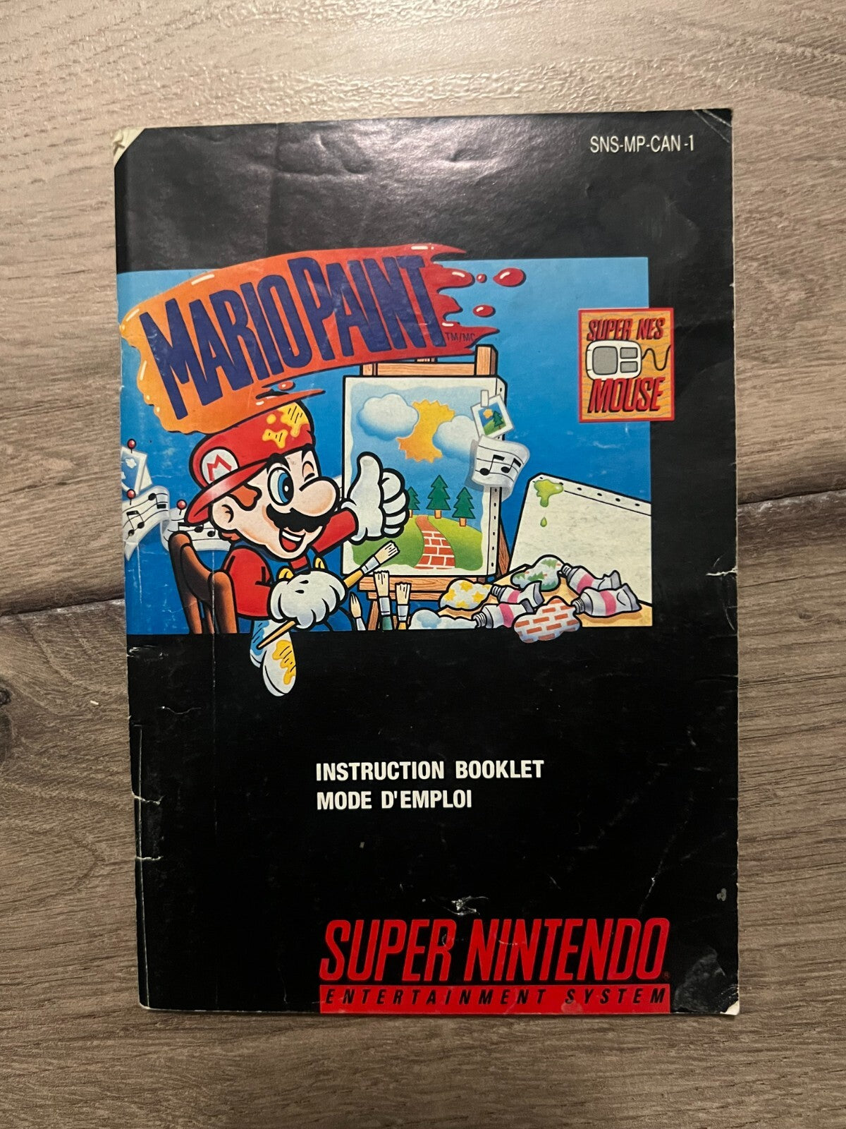 Mario Paint (Super Nintendo Entertainment System, 1992) MANUAL ONLY