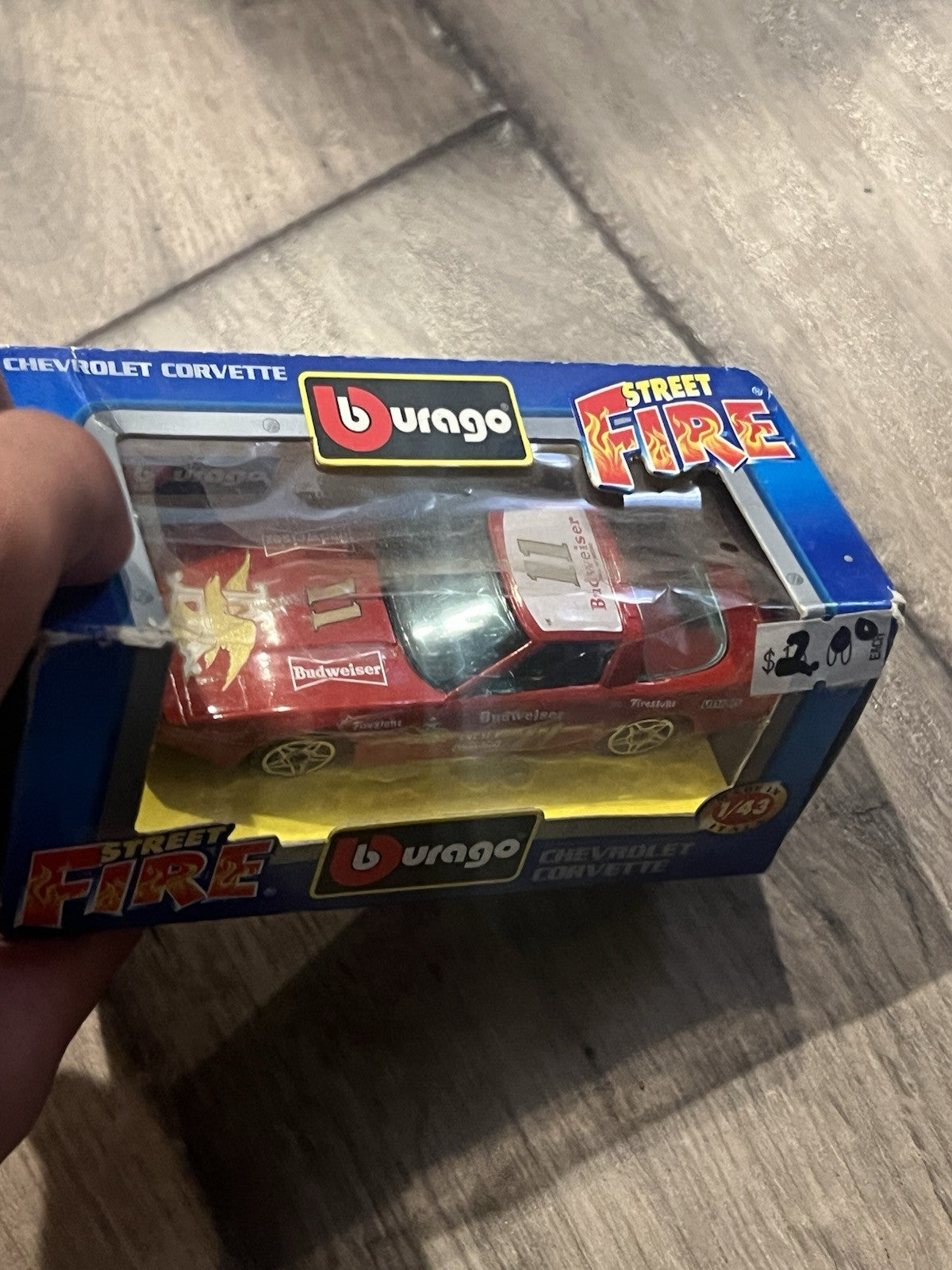 Burago Chevrolet Corvette Cod 4192 1/43 1:43 Scale Red