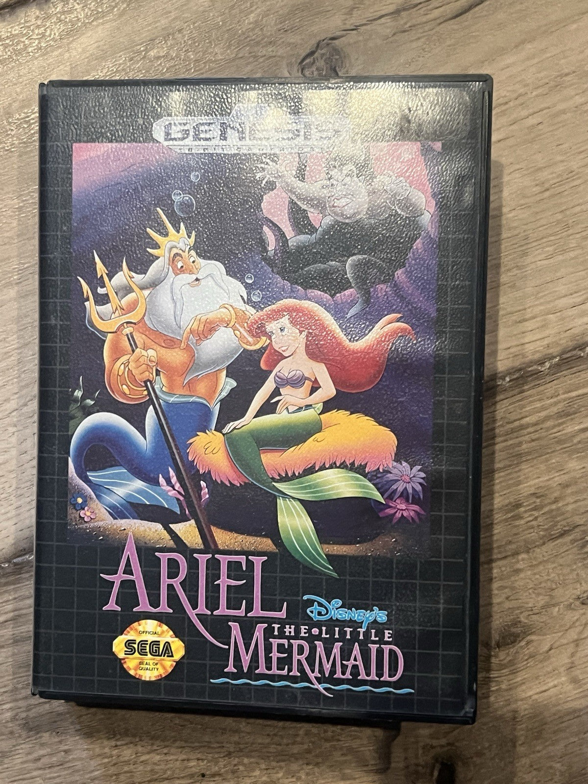 Ariel The Little Mermaid (Sega Genesis, 1992) WITH BOX NO MANUAL