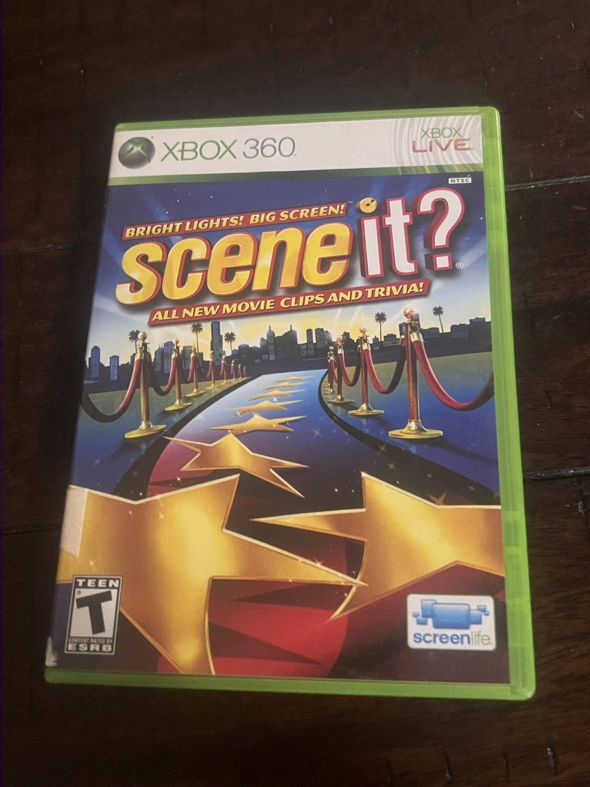 Scene It? Bright Lights! Big Screen! (Microsoft Xbox 360, 2009) CIB COMPLETE