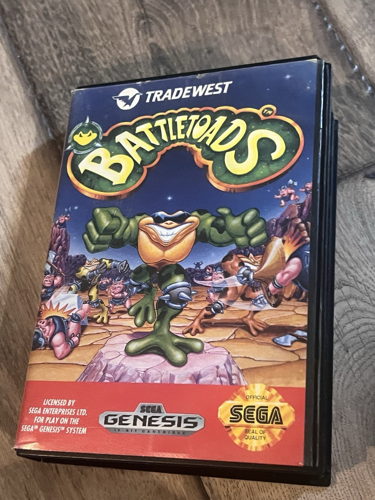 Battletoads (Sega Genesis, 1991) ARTWORK ONLY WITH CASE