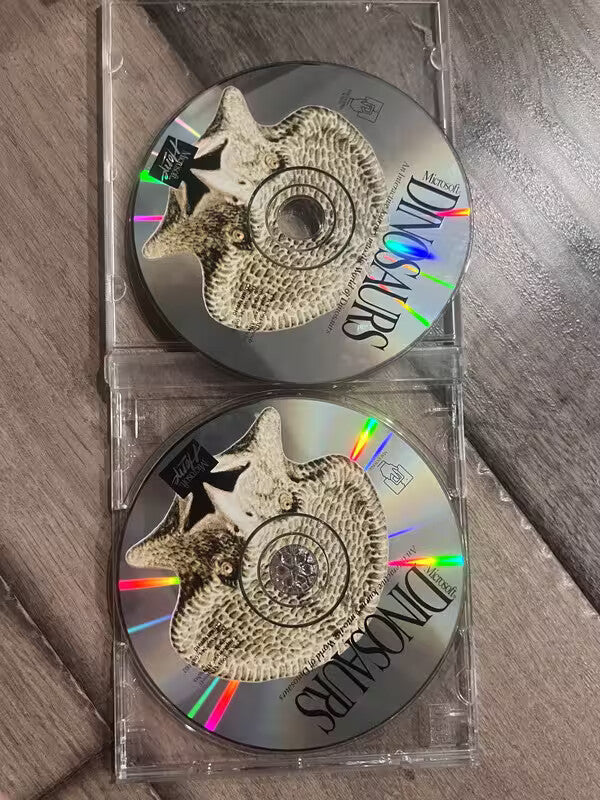 Microsoft Dinosaur (PC CD-ROM MAC, 1993) DISCS ONLY