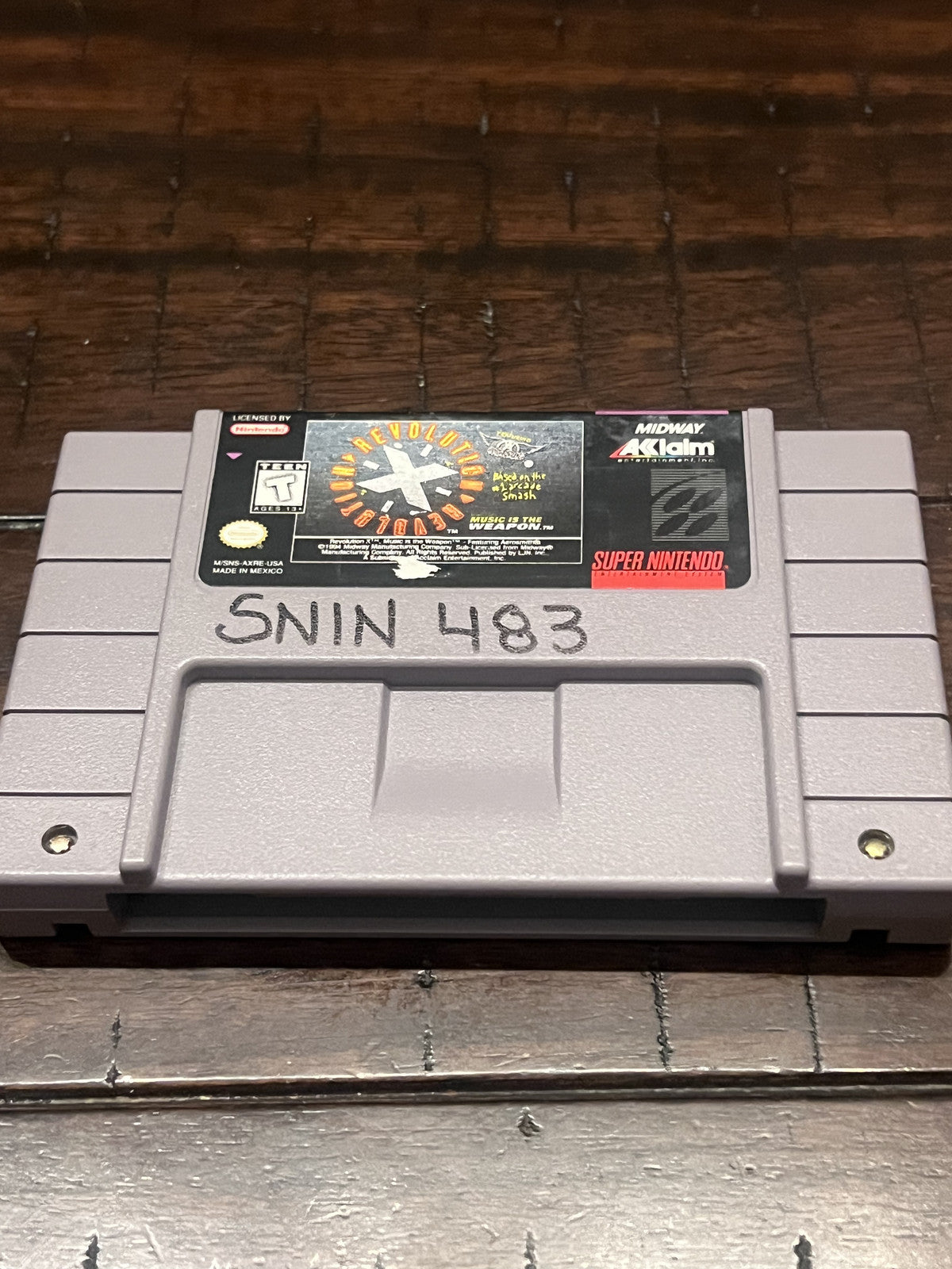 Revolution X (Super Nintendo SNES, 1995) CART ONLY