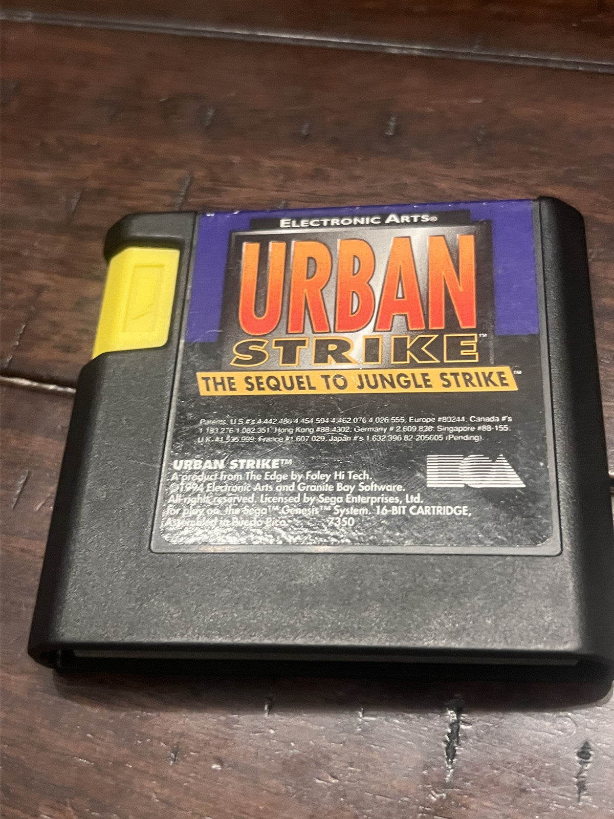 Urban Strike (Sega Genesis, 1994) CART ONLY