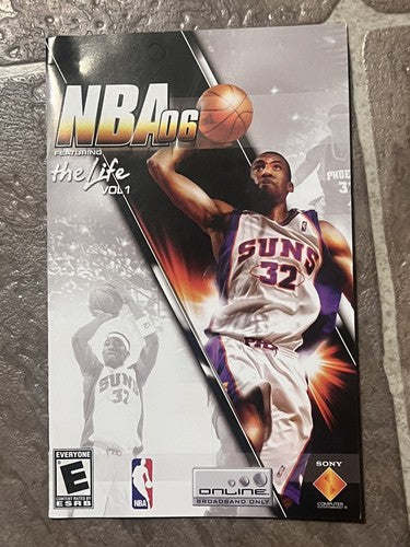 NBA 06: Featuring The Life (Sony Playstation 2 PS2, 2005) MANUAL ONLY