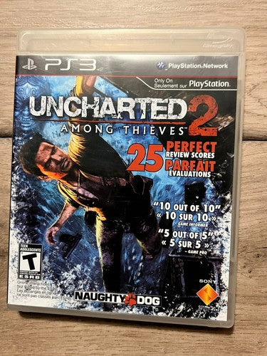 Uncharted 2: Among Thieves (Sony PlayStation 3, 2009) NO MANUAL