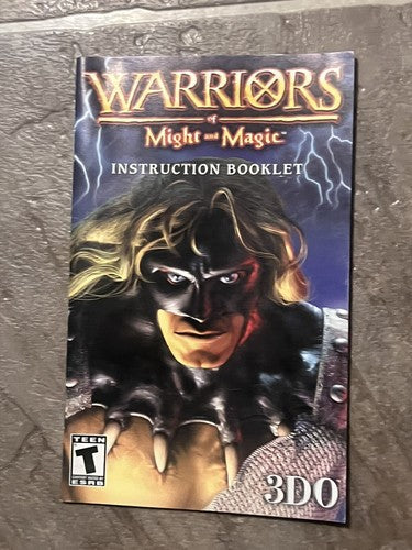 Warriors of Might and Magic (Sony Playstation 2, 2001) MANUAL ONLY