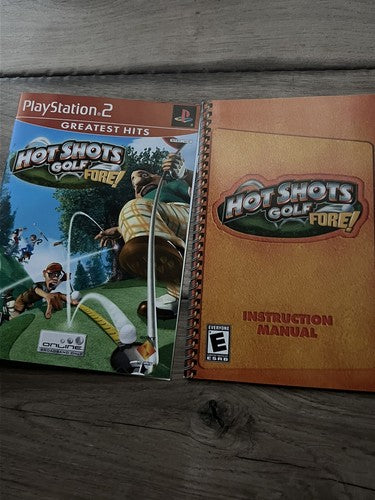 Hot Shots Golf: Fore (Sony PlayStation 2 PS2, 2004) ARTWORK+MANUAL ONLY
