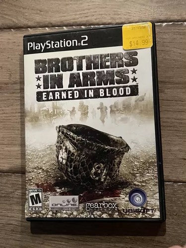 Brothers in Arms: Earned in Blood (Sony PlayStation 2 PS2, 2005) NO MANUAL