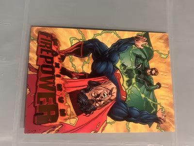 1996 DC Outburst Maximum Firepower Superman Takes a Hit! #16 of 20 Base Card