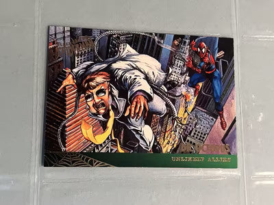 1995 Fleer Marvel Ultra Spider-Man Dr. Octopus Unlikely Allies # 128 Base Card