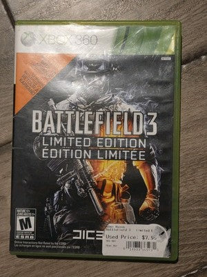 Battlefield 3: Limited Edition (Microsoft Xbox 360, 2011)CIB COMPLETE