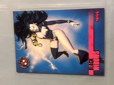 1996 Marvel Spider-Man Premium Black Widows Shriek # 61 Card
