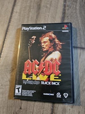 AC/DC Live Rock Band Track Pack (Sony Playstation 2, 2008) CIB COMPLETE