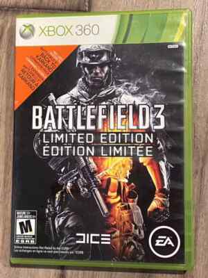 Battlefield 3: Limited Edition (Microsoft Xbox 360, 2011) NO MANUAL